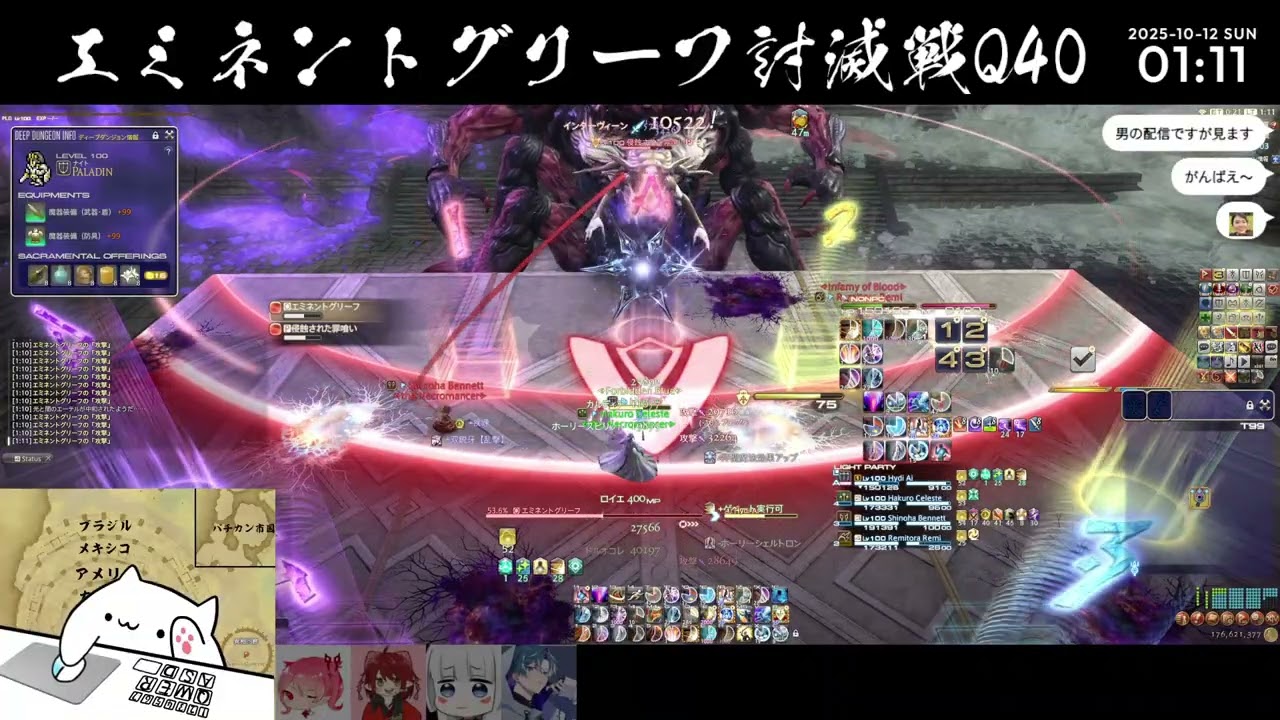[FF14] 詩想エミネントグリーフ討滅戦 供物40 初クリア ナイト / The Final Verse(Quantum 40) PLD PoV