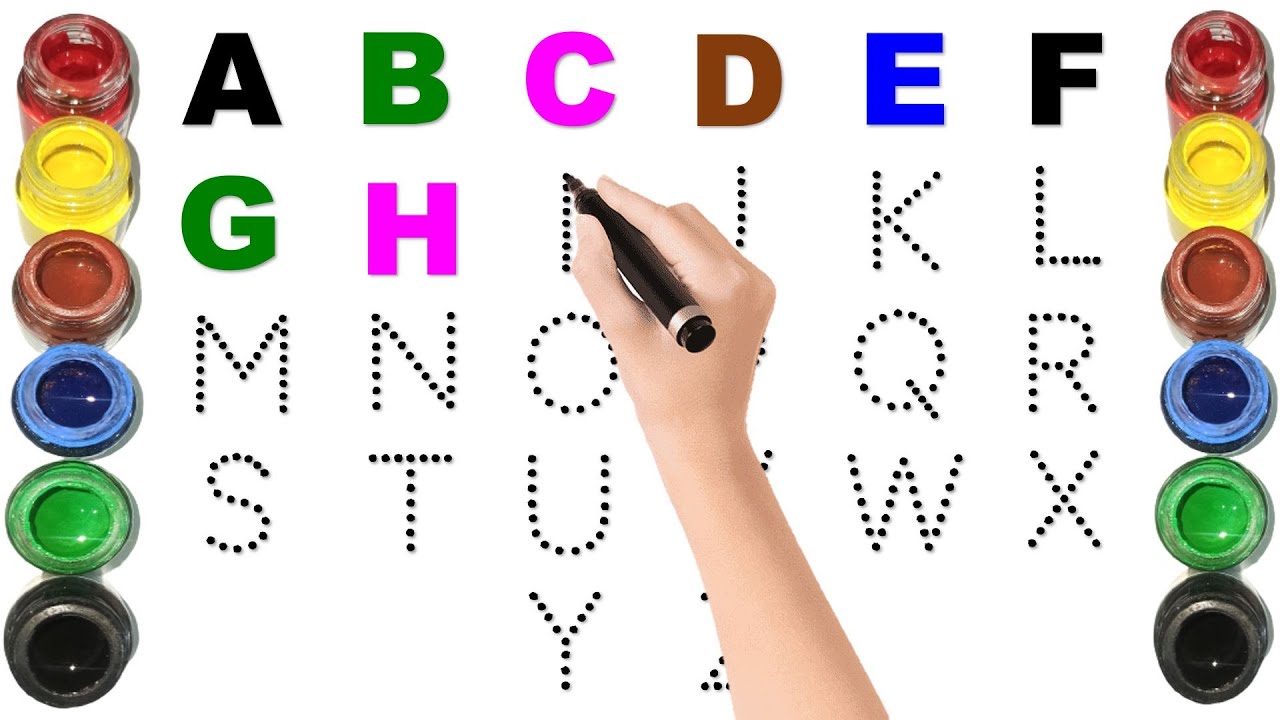 ABCD, Alphabets, A for apple B for ball, A to Z kids learn, Kids rhymes, English Varnmala