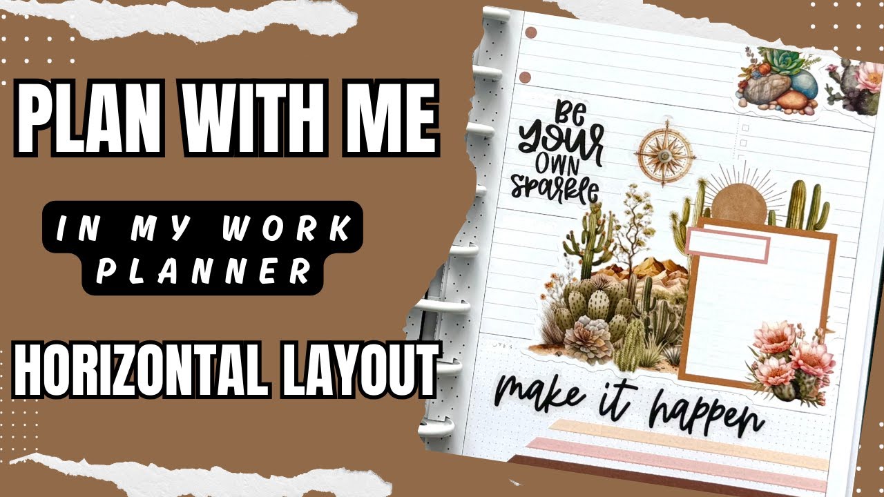 Plan With Me [Happy Planner Horizontal Layout with Desert Oasis]