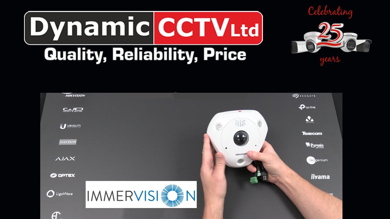 Hikvision's latest 12MP Deepinview Immervision lens Fisheye Network Camera