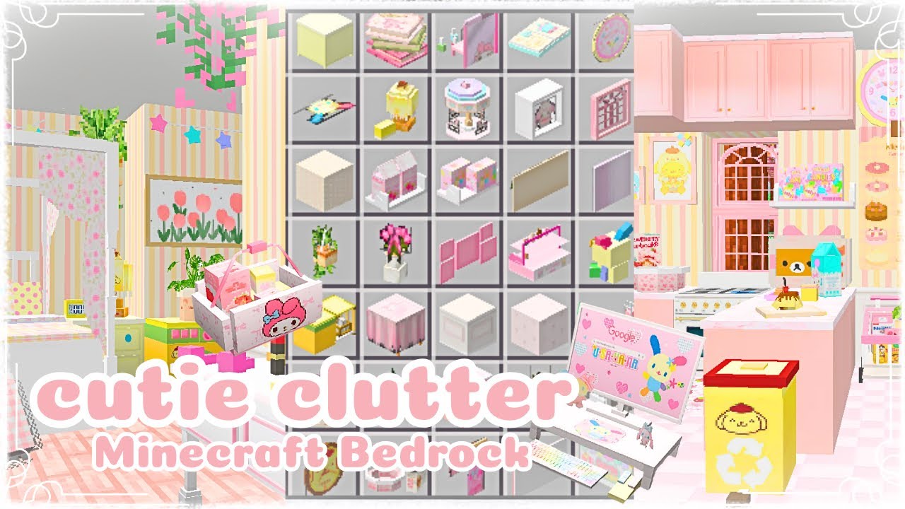 ˗ˏˋ100+ Kawaii furniture addon´ˎ˗ ✨ Minecraft bedrock/PE 1.21+