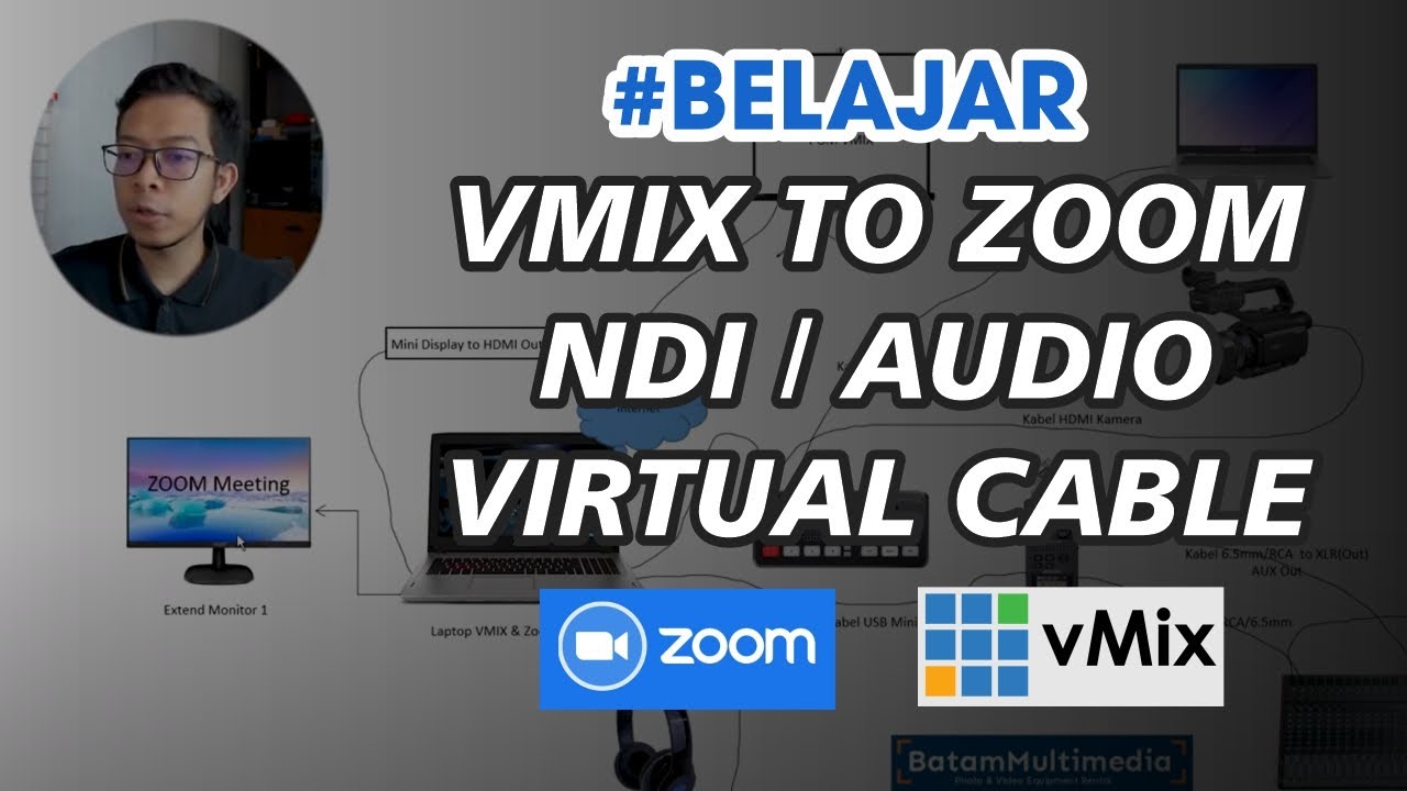 Cara Menghubungkan VMIX to Zoom 1 Laptop - Setting Audio VMIX ke Zoom Biar Mantab dan Gak Konflik