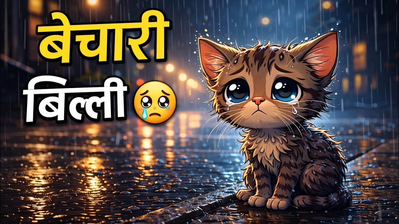 बेचारी बिल्ली 😢 | एक छोटी सी दया ने सब बदल दिया | Emotional Cat Cartoon Story
