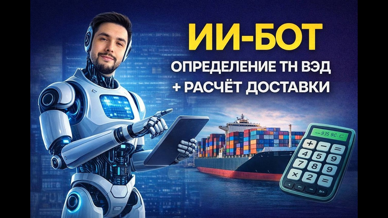 ТНВЭД ЗА 30 СЕКУНД + РАСЧЕТ ПОСТАВКИ ИЗ КИТАЯ ИИ БОТ