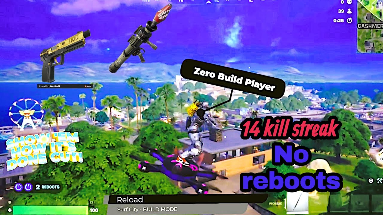 ​I Only Used a Pistol & RPG in Fortnite Reload Surf City! (14-0 Gameplay) #FortniteReload #gaming 