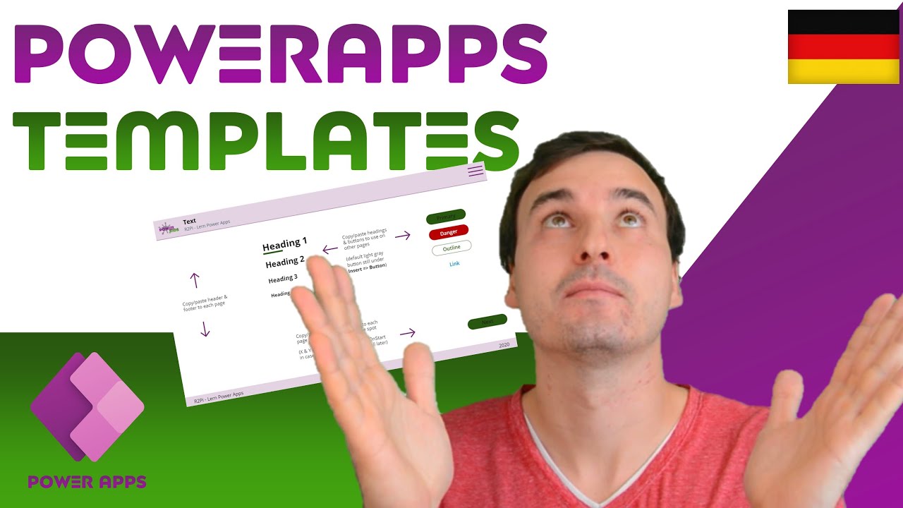 [Lern PowerApps] EP9: Bau dein eigenes TEMPLATE, schöne Apps für alle ohne Aufwand!