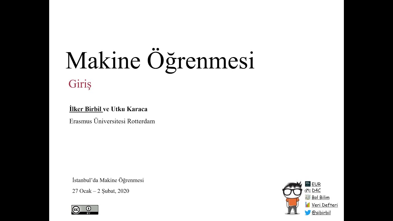 İstanbul'da Makine Öğrenmesi - Giriş (1/2)