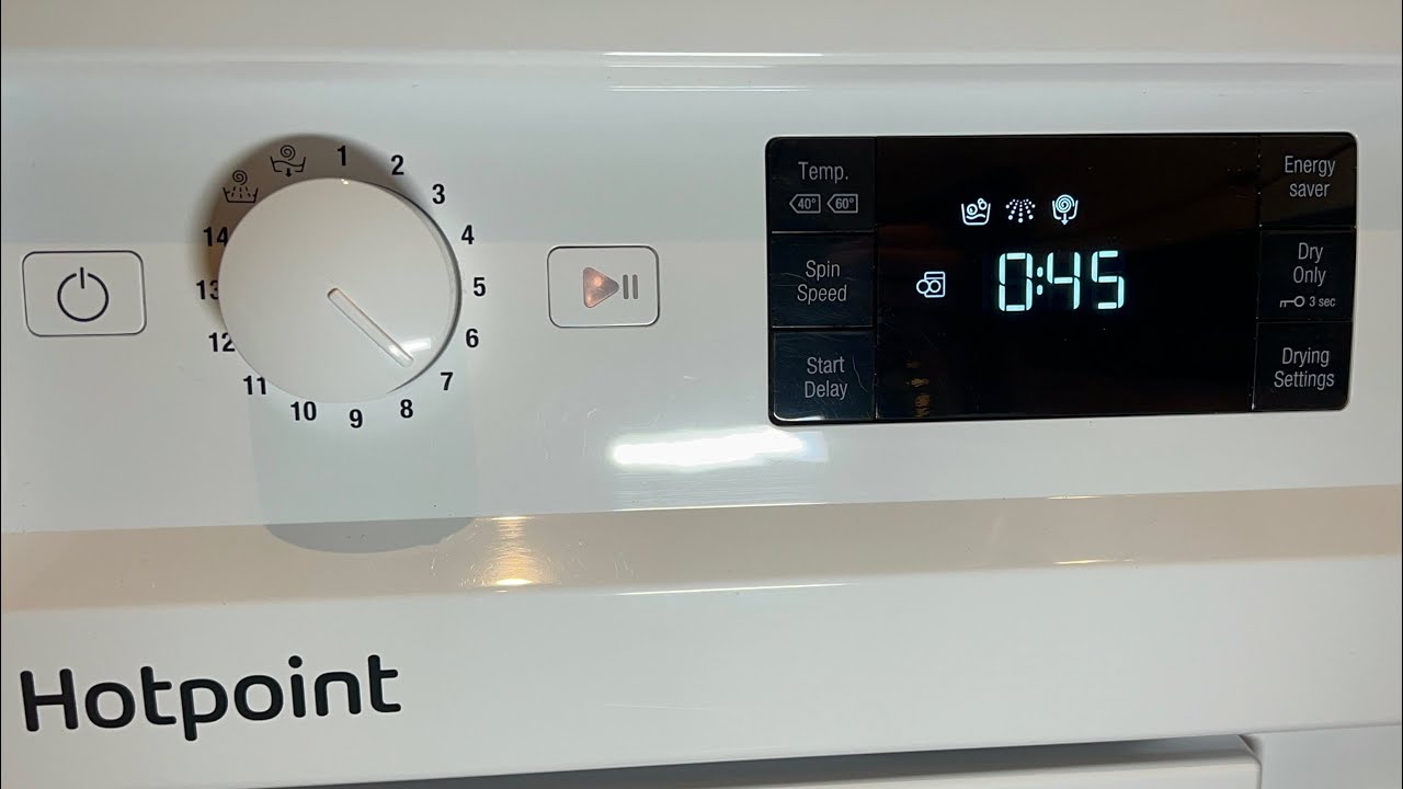 Hotpoint Integrated Washer Dryer BIWDHG7148UK - Anti Stain Quick 40°