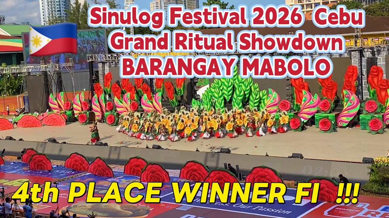 Sinulog 2026 MABOLO 4th PLACE WINNER FI Ritual Showdown Cebu City Festival Dance & Costume Parade 