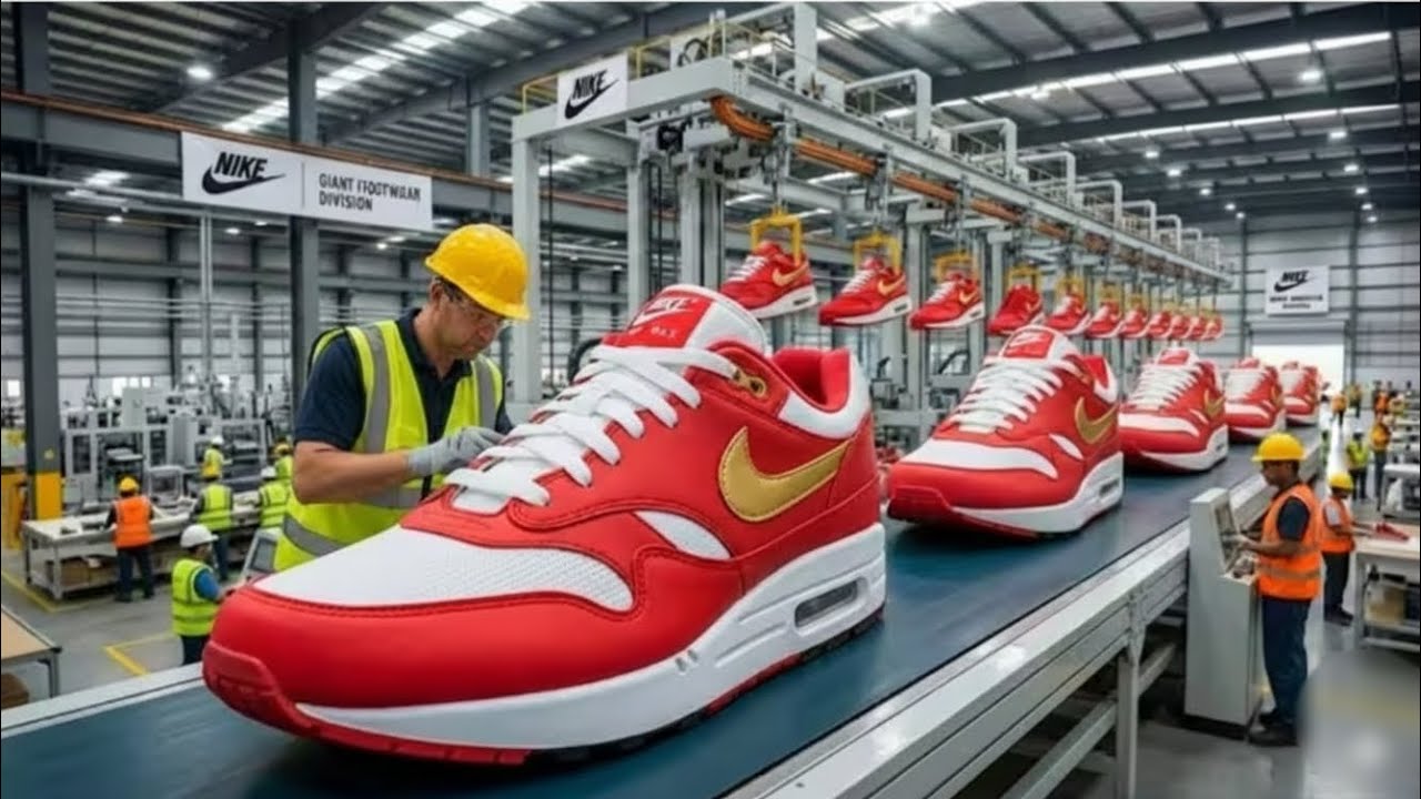 Inside the Nike Factory: Building Billions Dollar $ Shoes and T-Shirts (Complete Process)