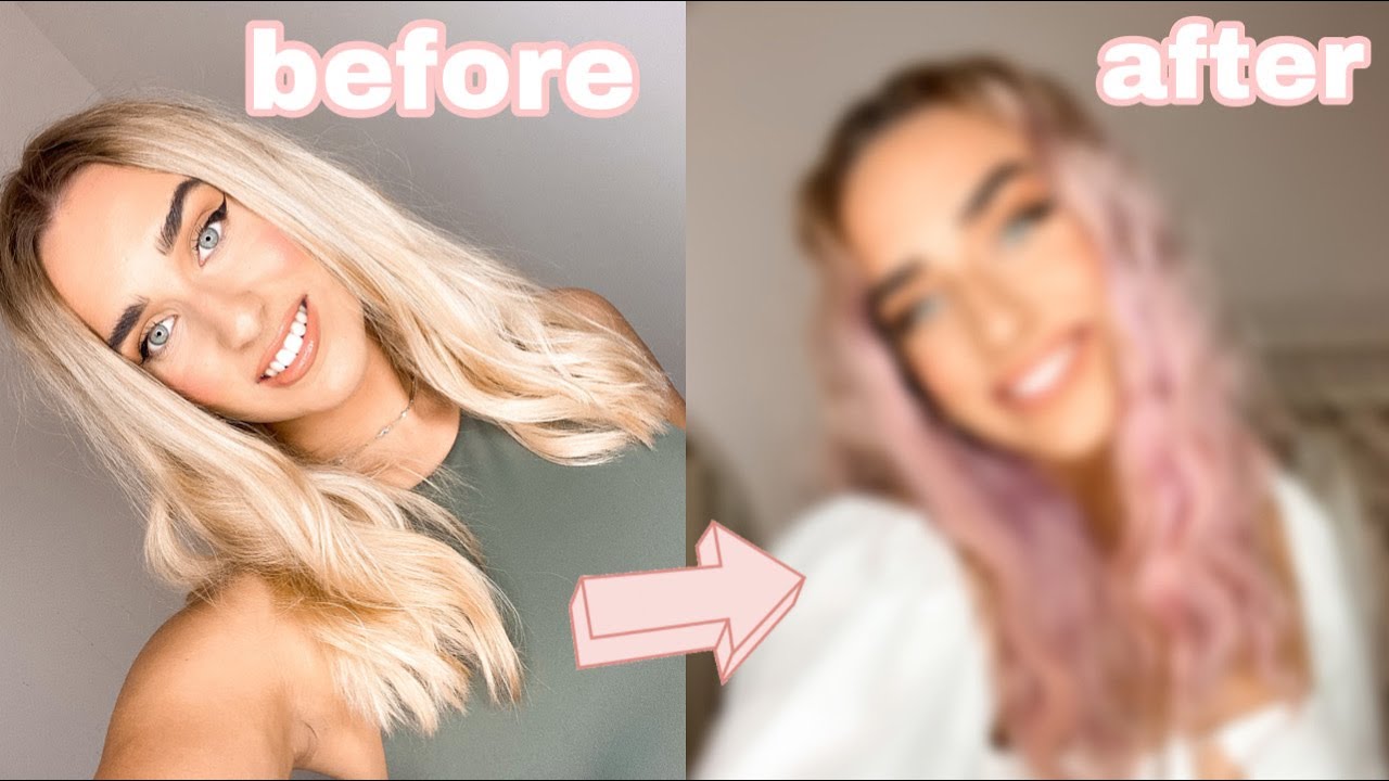 I DYED MY HAIR......PINK!!!! Bleach London Rose  || Talia Rose
