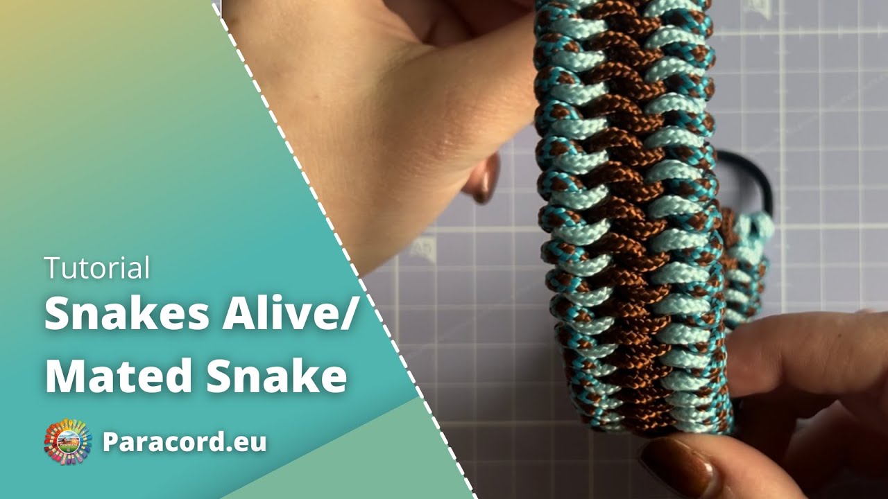 How to knot the Snakes Alive / Mated Snake with Paracord | Full Tutorial