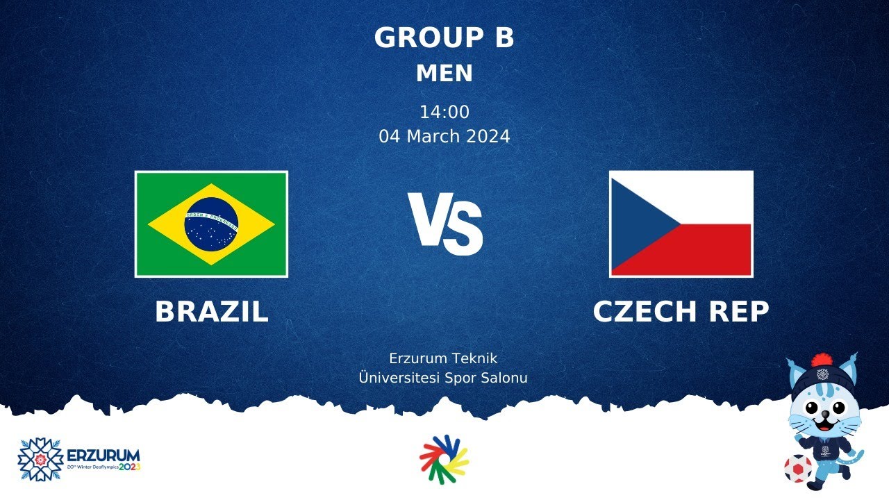 BRAZIL vs CZECH REP | Futsal DEAFLYMPICS ERZURUM 2024 | Men Group Stage