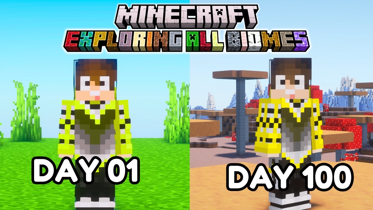 100 Days All Biomes in Minecraft | Tamil