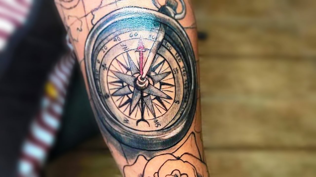 30 Compass Tattoos for Men That'll Help You To Find The Right Direction