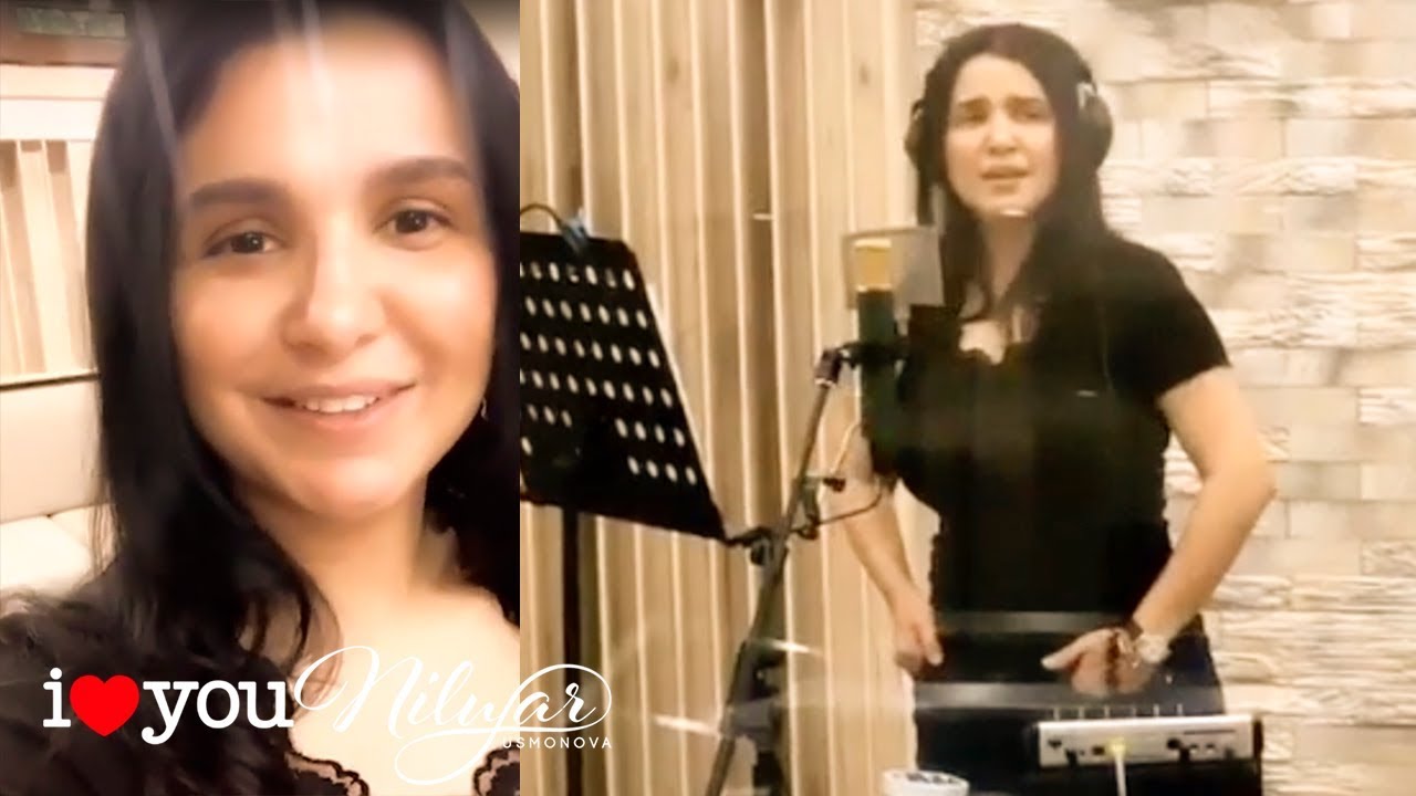 Nilufar Usmonova ovoz yozish studiyasida 2019
