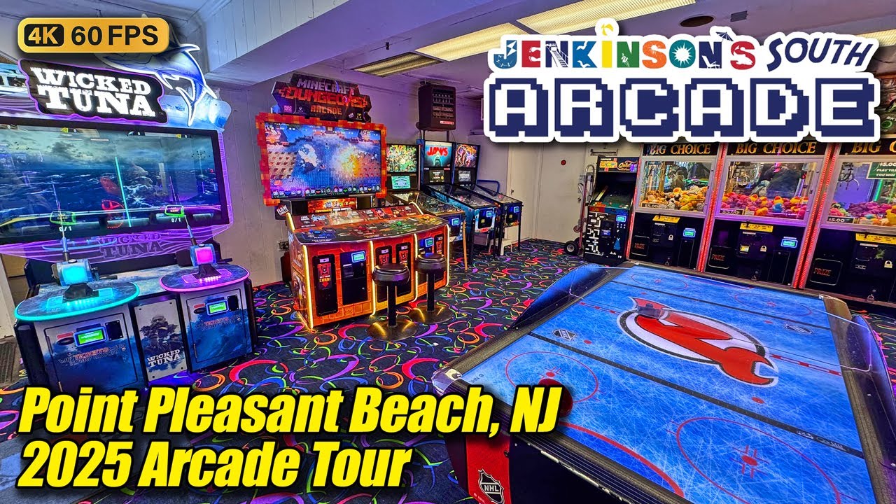 Jenkinson's South Arcade (Point Pleasant Beach NJ), December 2025 tour, new 4K full walkthrough