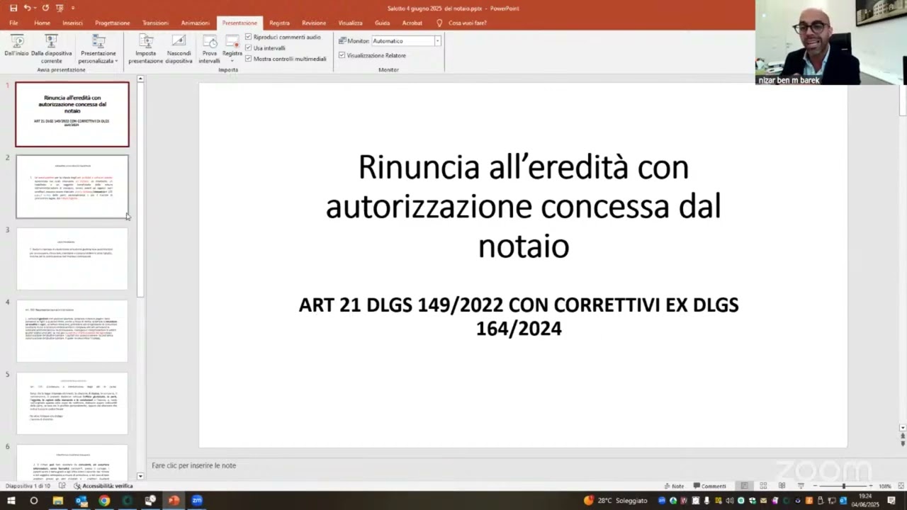 Salotto Notariato, ep. 9. rinuncia aeredità da parte di minore con autorizzazione notarile ex art 21