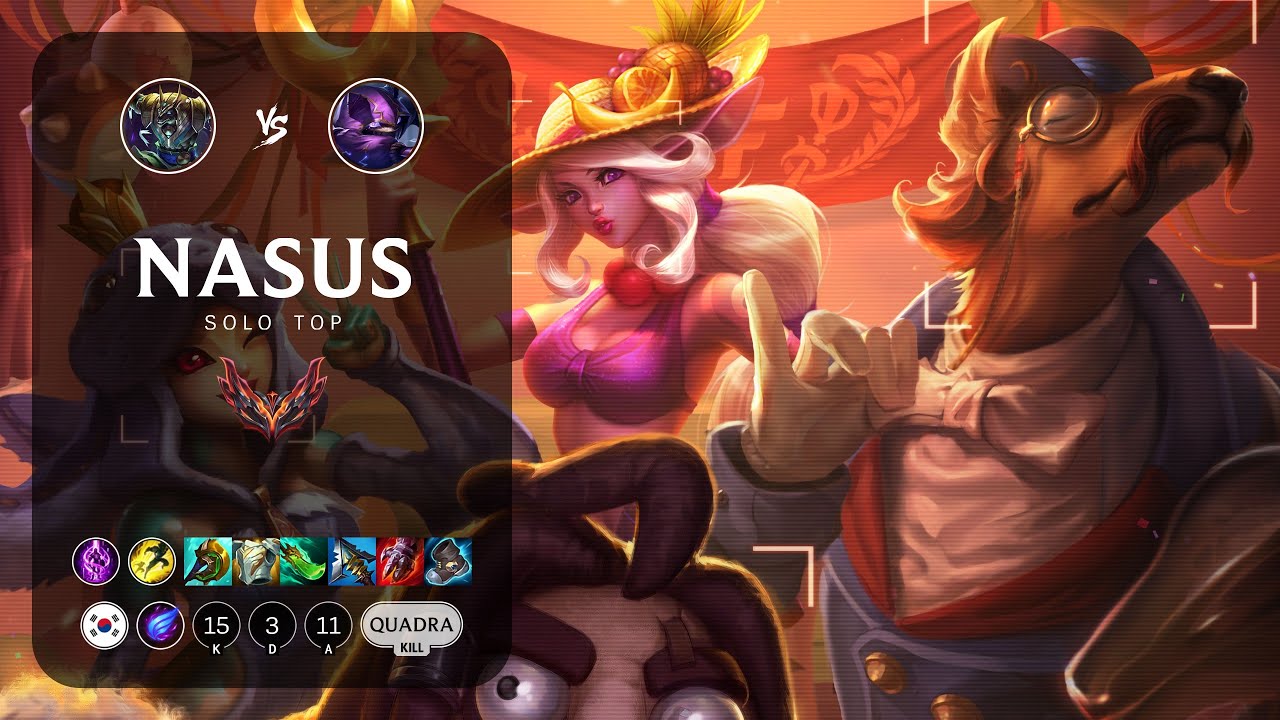 Nasus Top vs Kennen - KR Grandmaster Patch 13.23