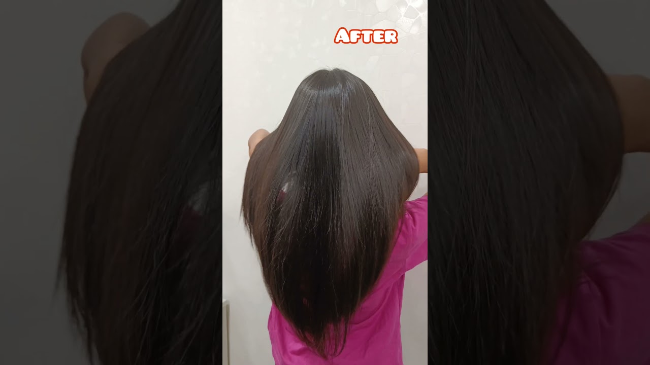 Hair botox before and after 💓