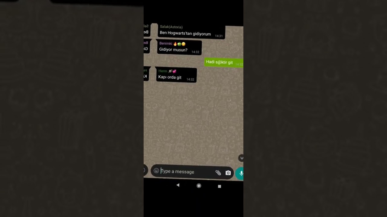 Hogwarts Chat #9 ~Hilal güzel olmadı bugün biraz üzgünüm idare edin lütfen