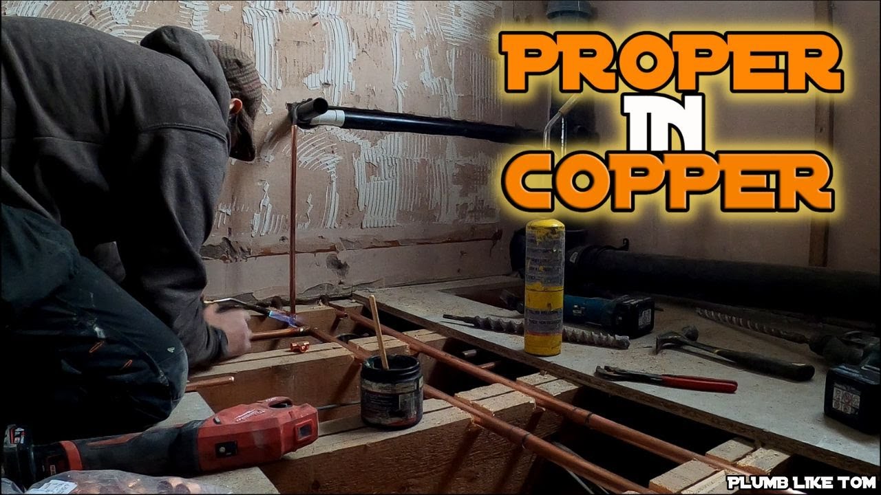 First fixing three bathrooms in copper