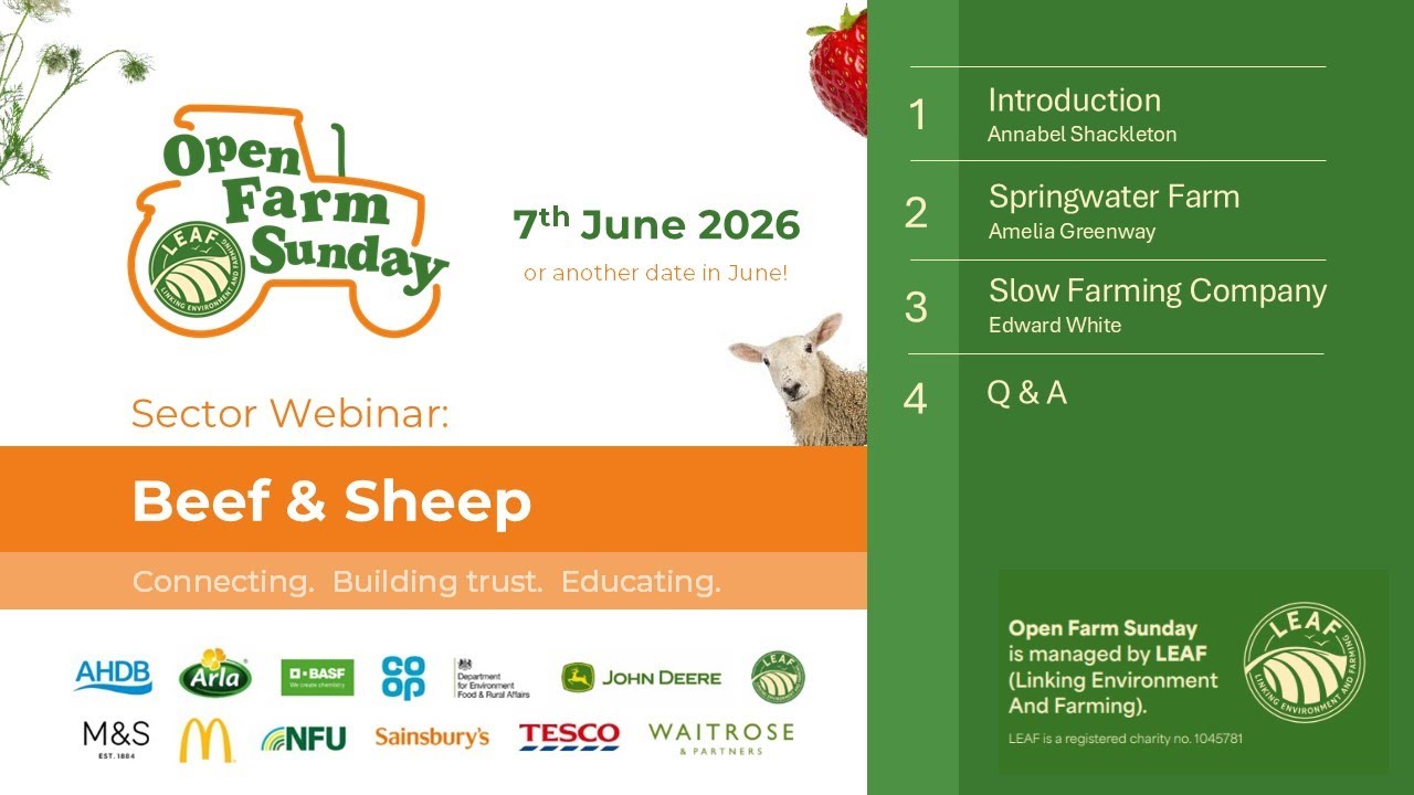 Beef & Sheep Open Farm Sunday Events | Webinar Series 2026
