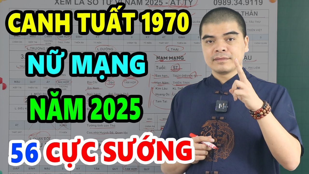 Tử Vi Tuổi Canh Tuất 1970 Nữ Mạng Cuối Năm 2025, Tiền Vàng Ùn Ùn Kéo Về Nhà, Giàu Nứt Vách Đổ Tường