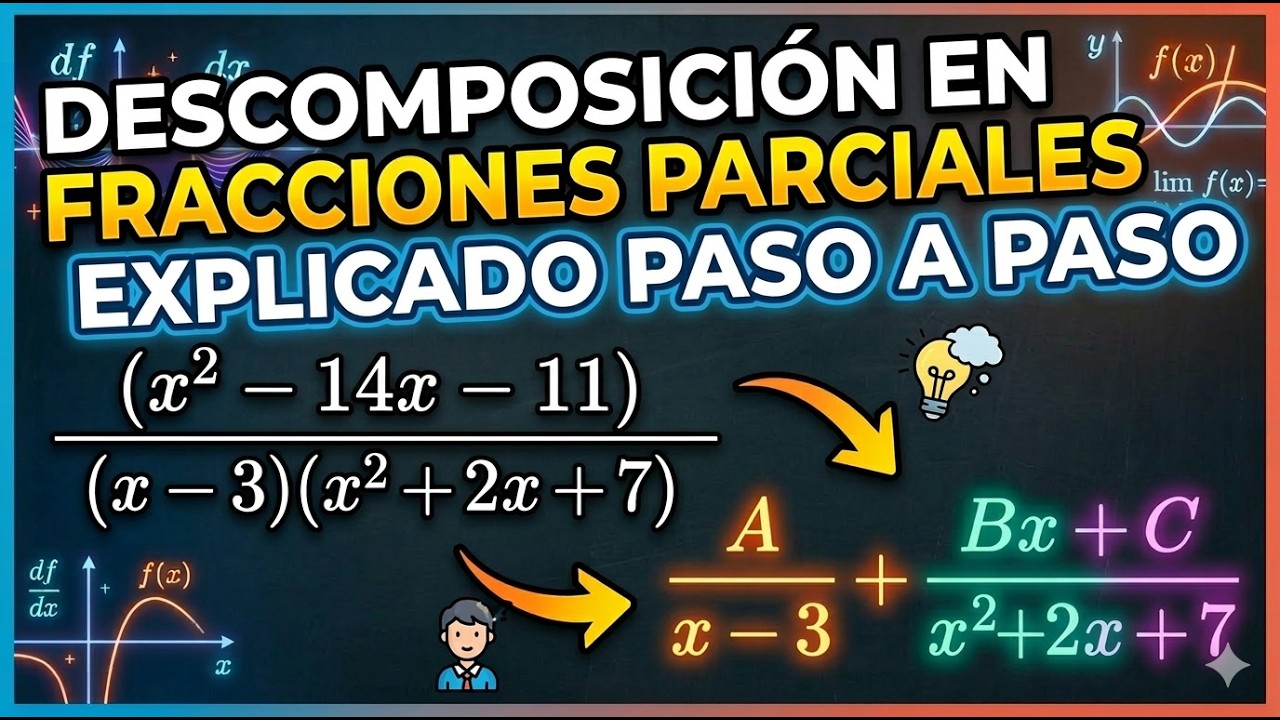 Fracciones parciales: factor cuadrático irreducible