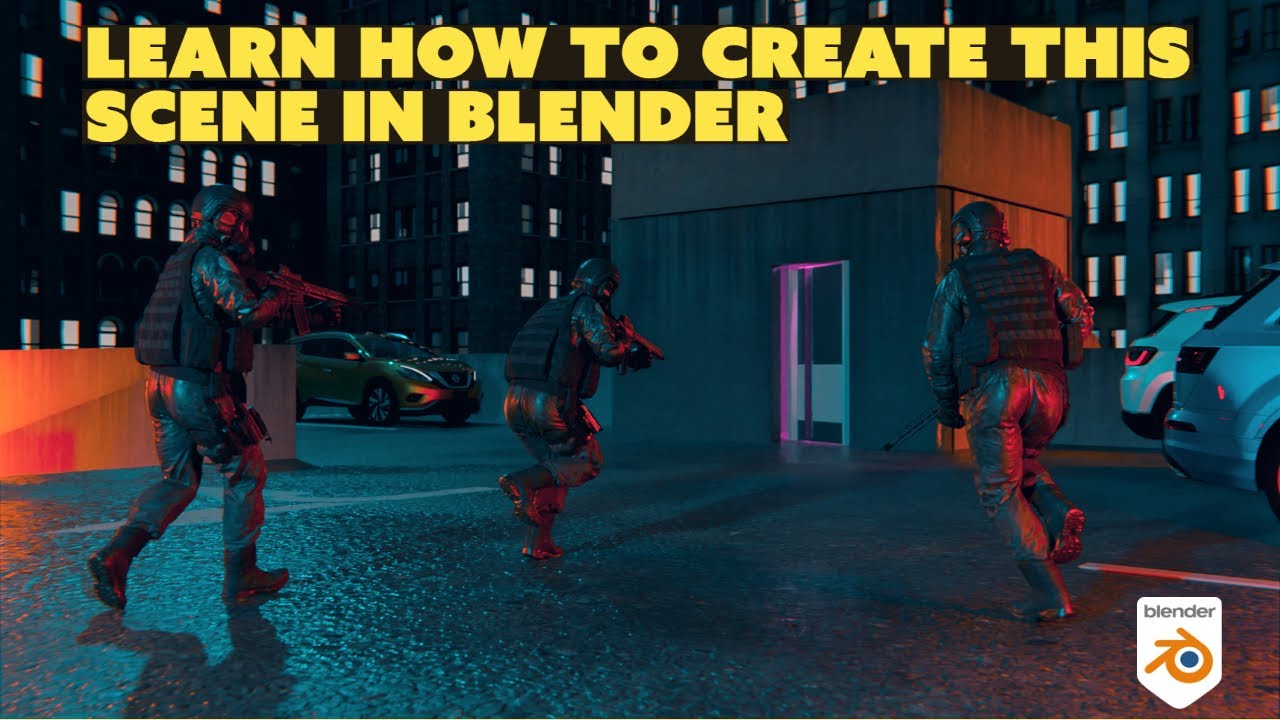 Create an urban city scene FAST &ndash; Blender Tutorial