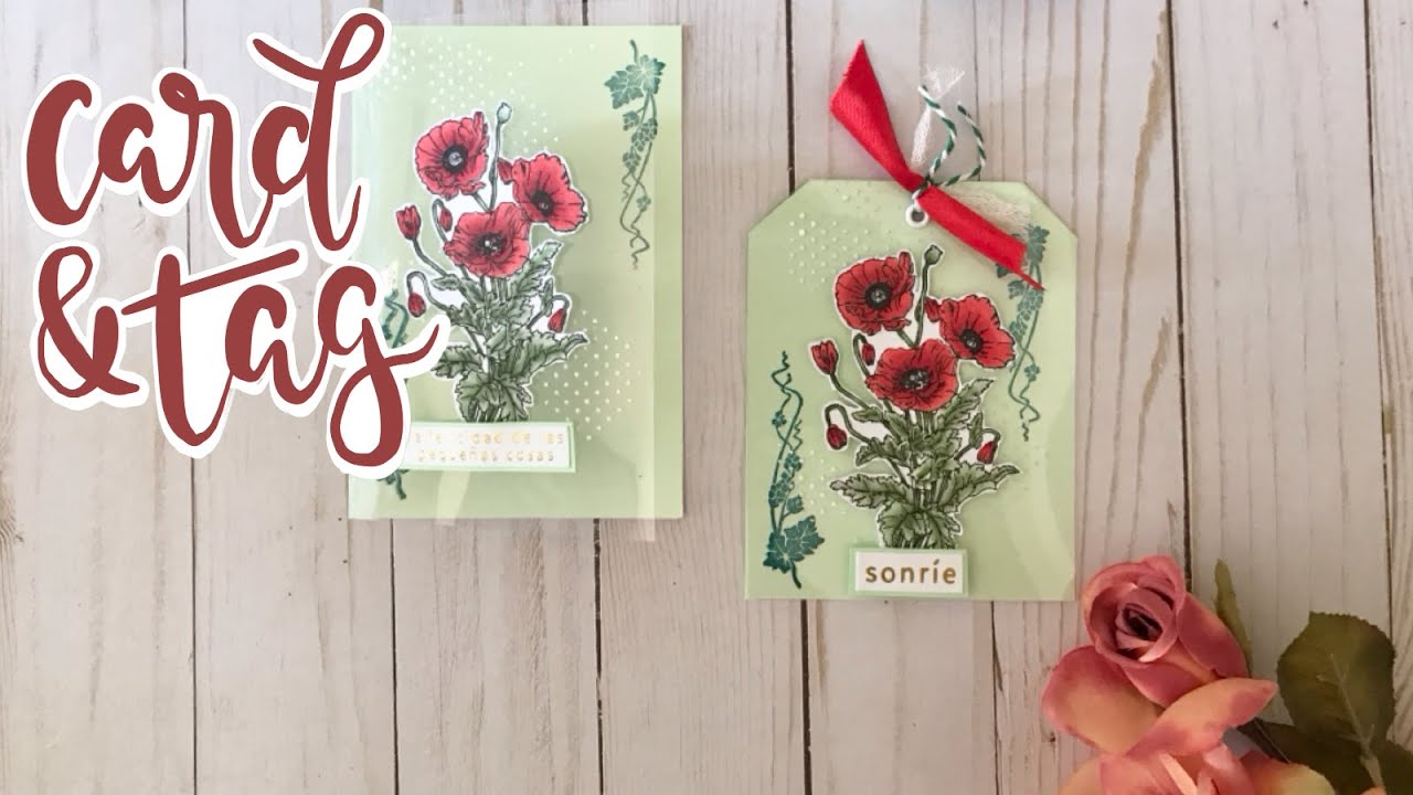 @ciaobellapaper - HANDMADE TUTORIAL - Set of card and tag with acetate