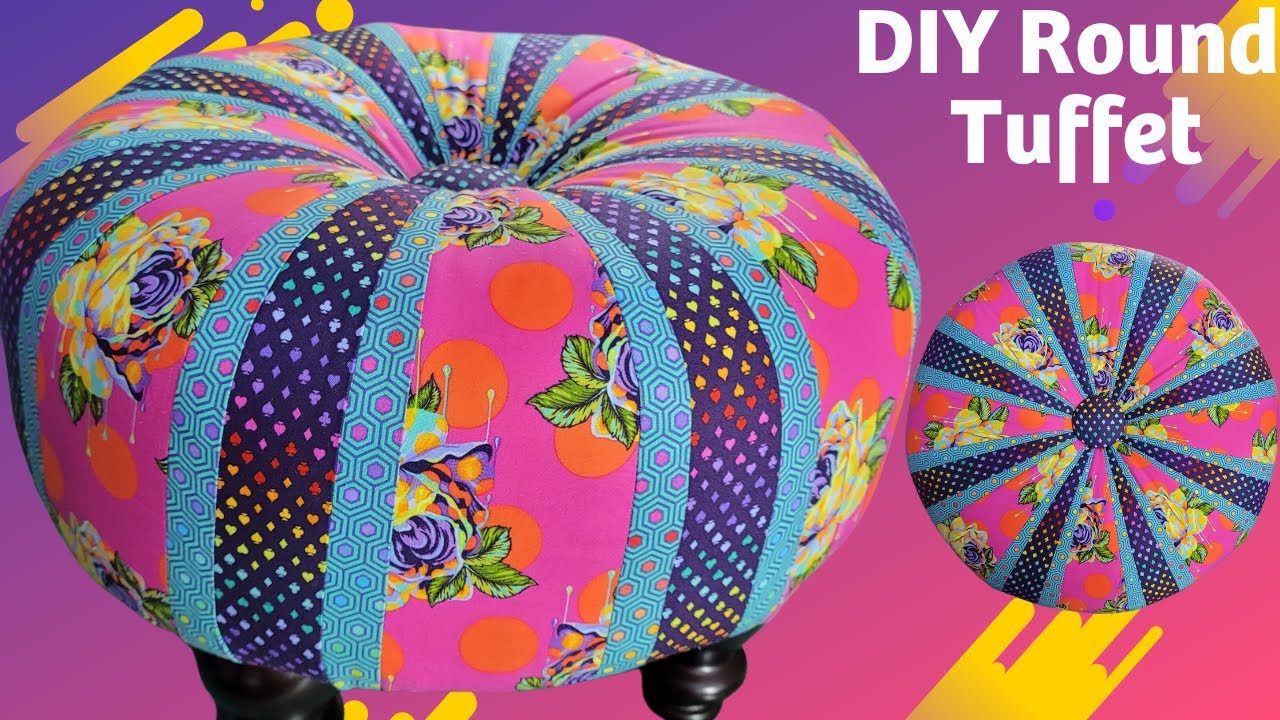 How to make a Round Tuffet | Ottoman | Foot Stool