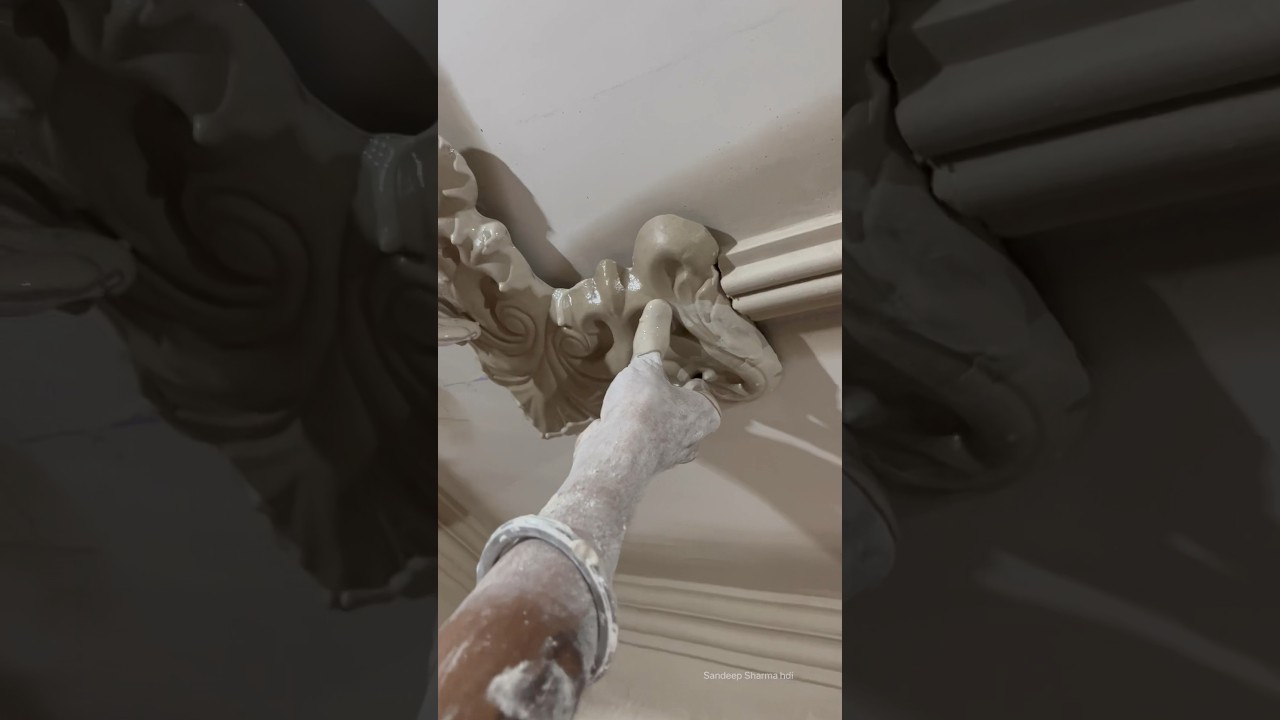 Beautiful House Ceiling Corner Design😘Making #shorts