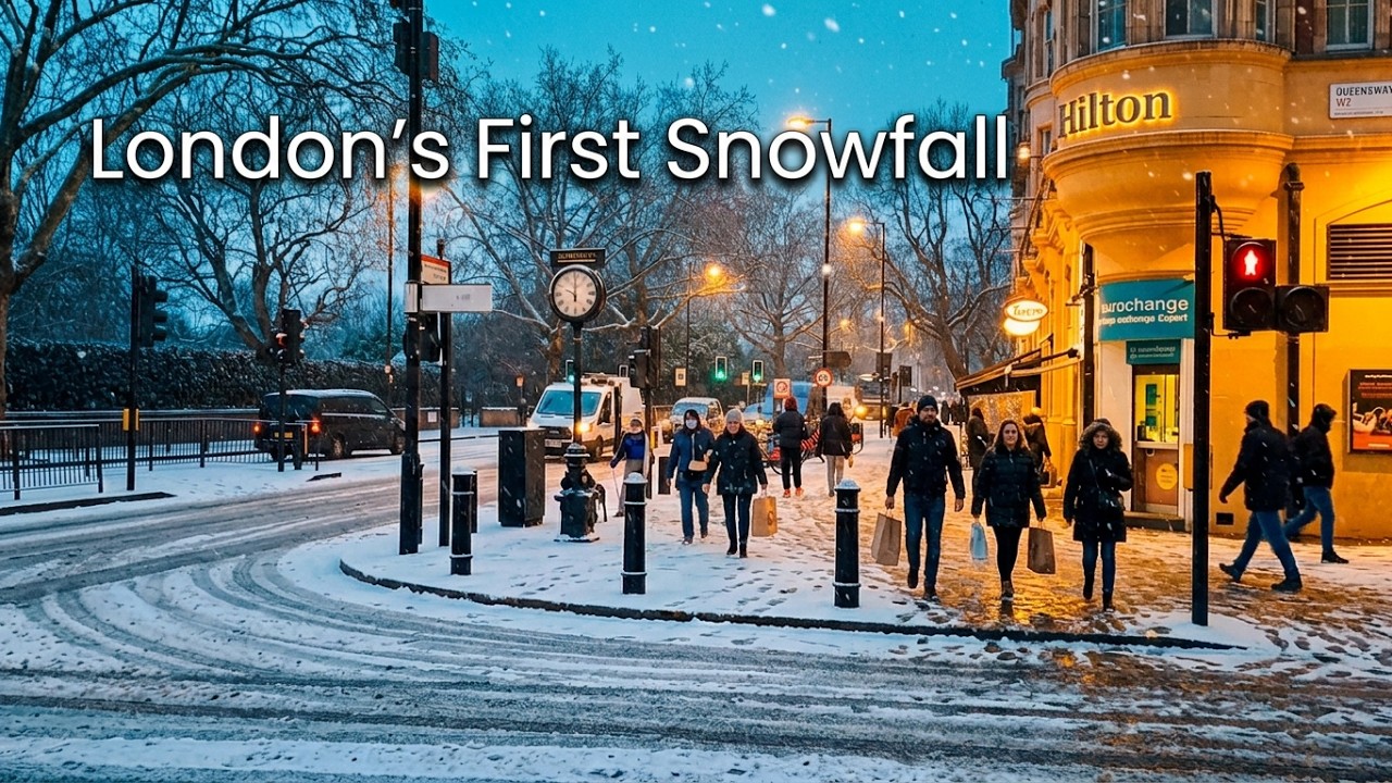 London's First Snowfall of 2026 is Pure Magic! ❄️