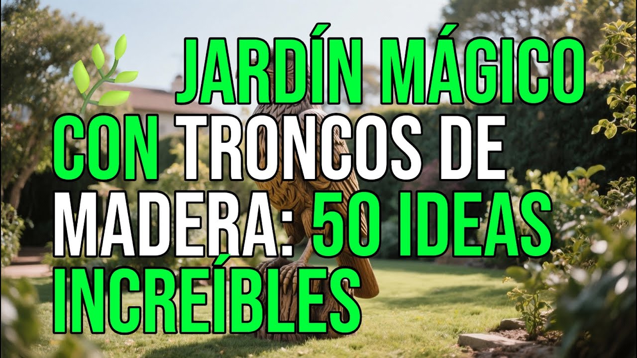 🌿✨ JARDÍN MÁGICO CON TRONCOS DE MADERA | 50 IDEAS INCREÍBLES DE BRICOLAJE QUE NUNCA HAS VISTO