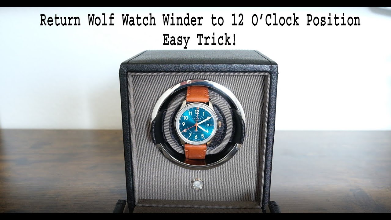 Center Wolf Watch Winder | Return to 12 O'clock position