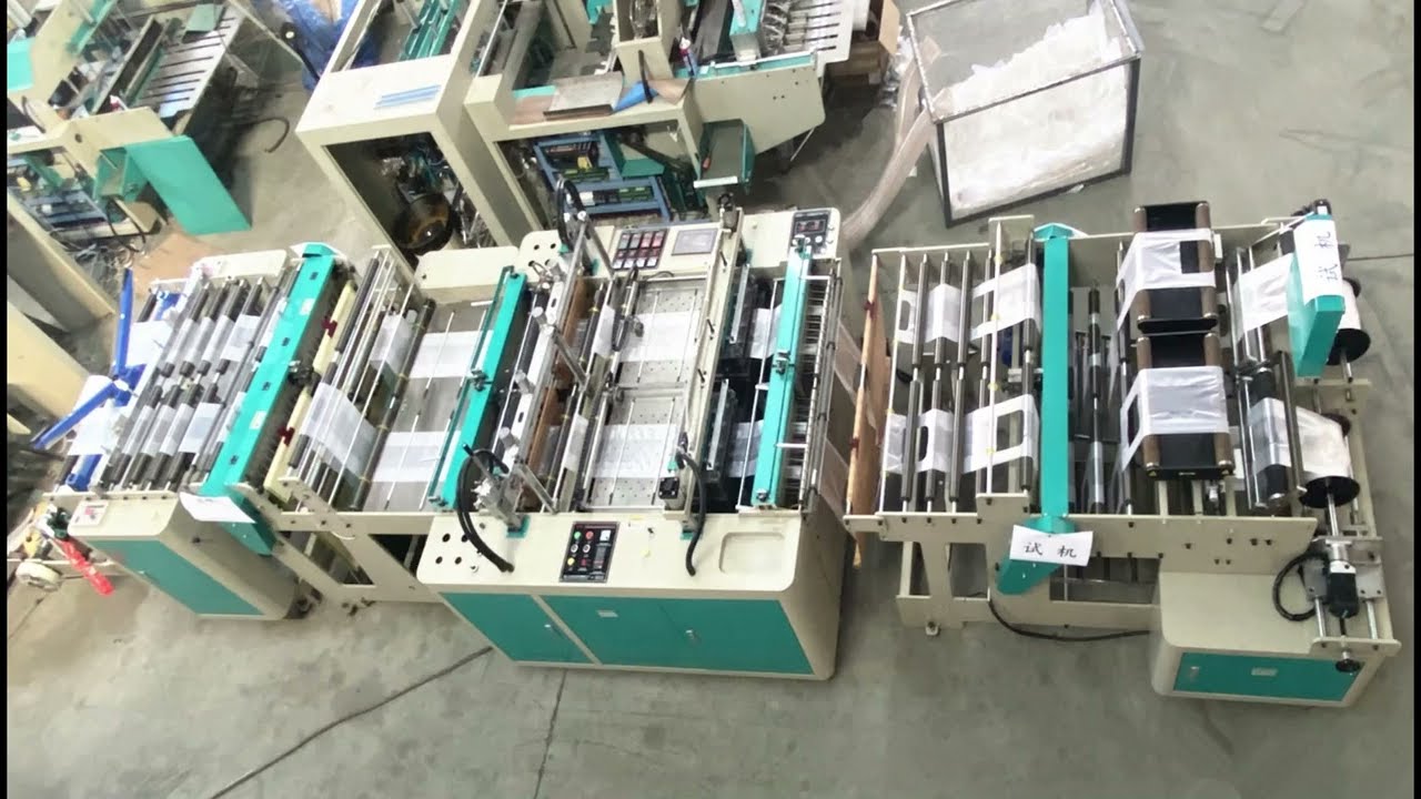 garbage bag making machine rolling on roll waste bag trash bag with core