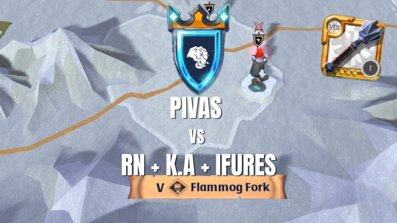 Albion Online ZvZ 1v3! Pivas vs Kool Aid + IFures + Rogue Natives