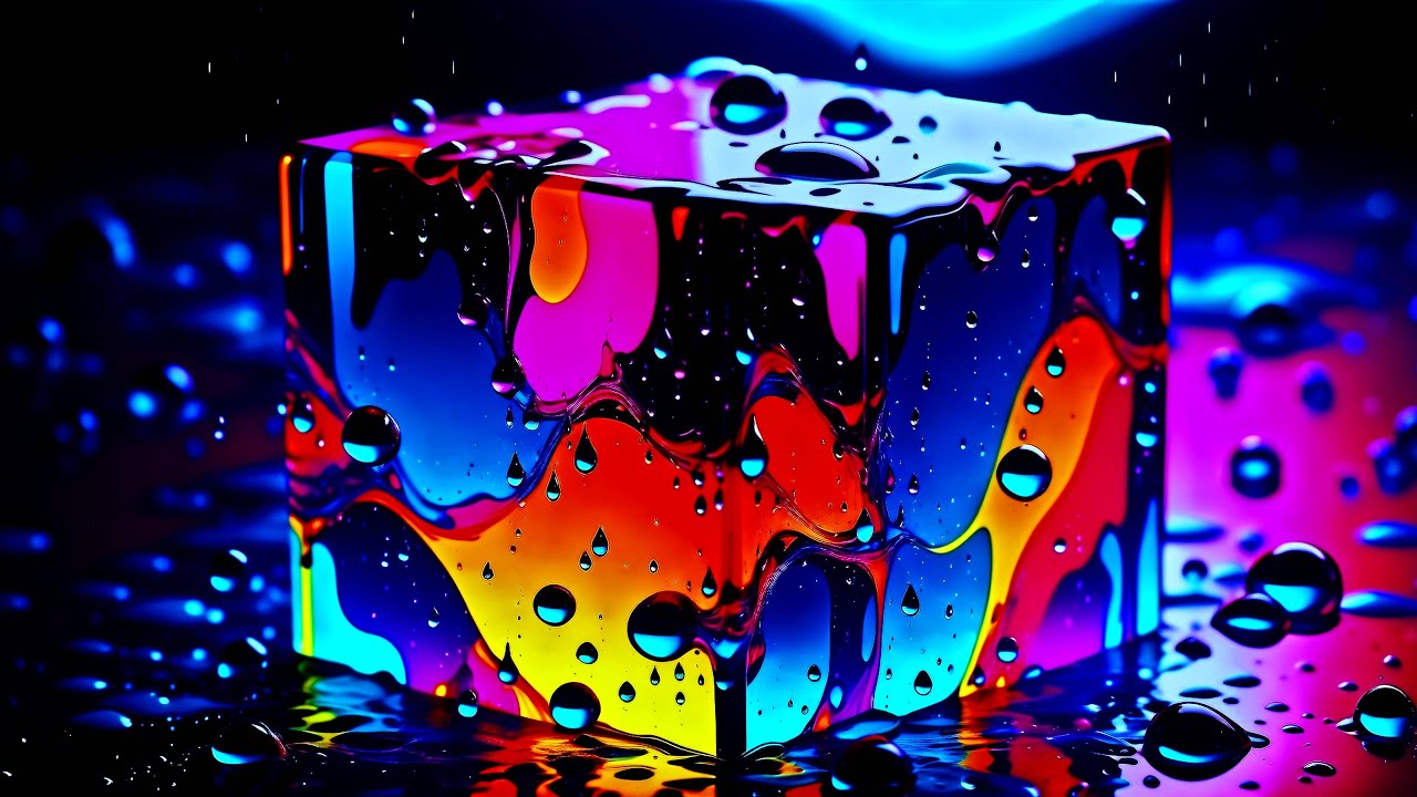 Abstract Background That Watches Back &bull; Liquid Eye 4K Screensaver