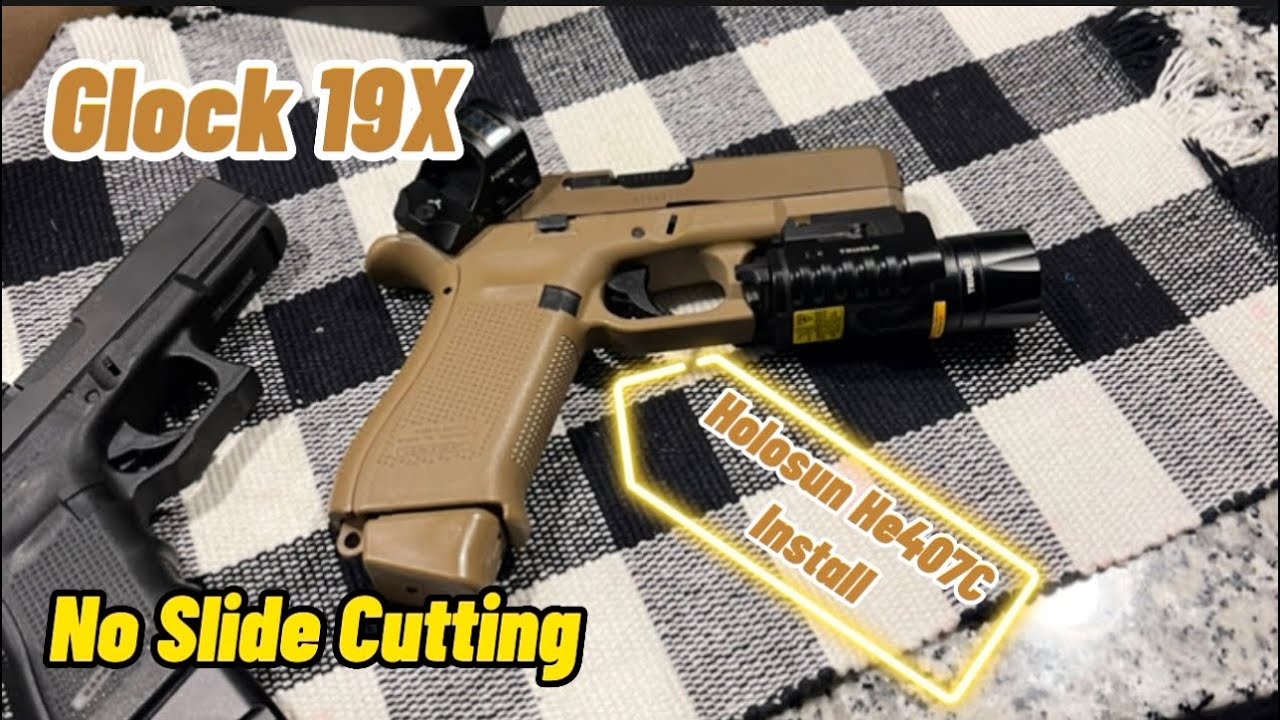 Glock 19X Holosun Red Dot installation (NO MORE MILLED SLIDES)
