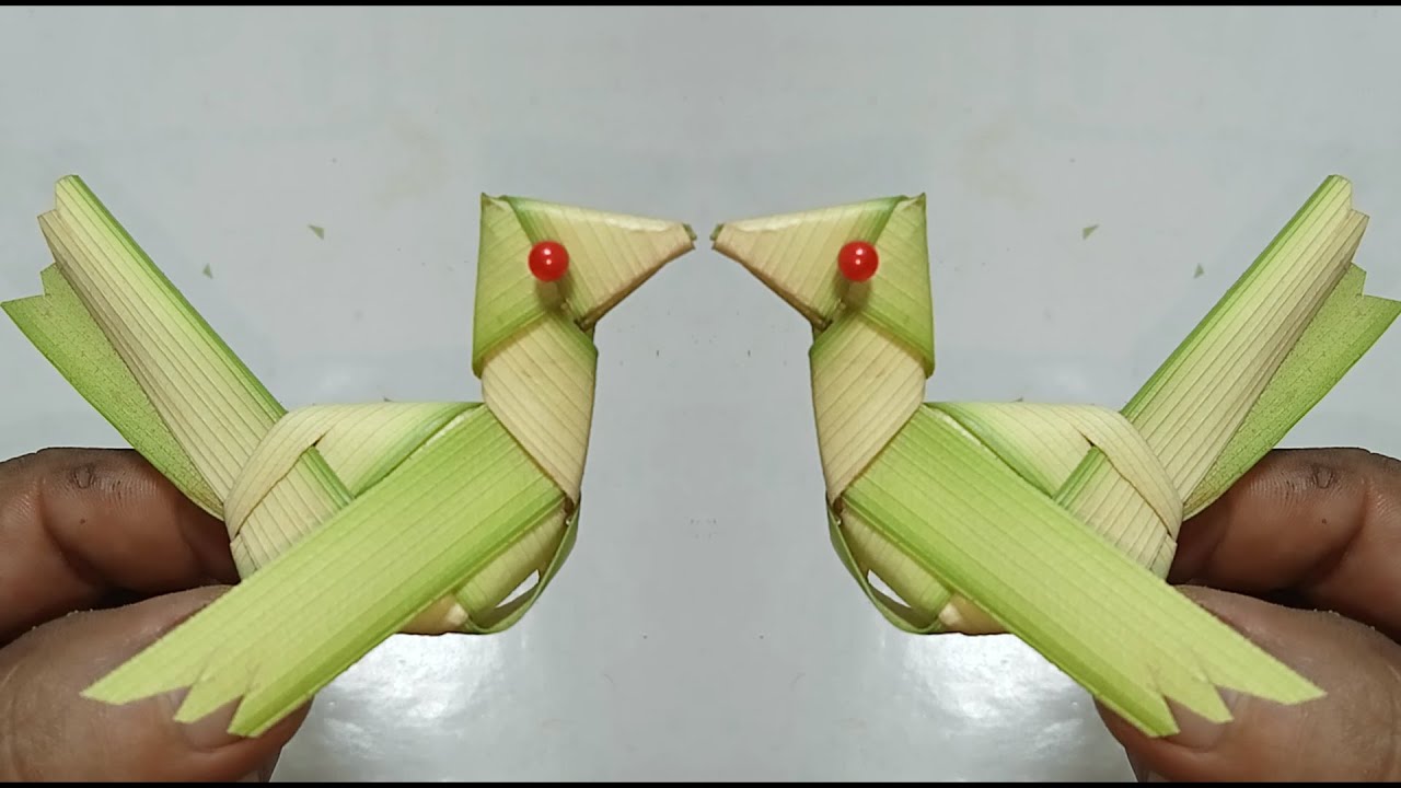 Bird from coconut leaf