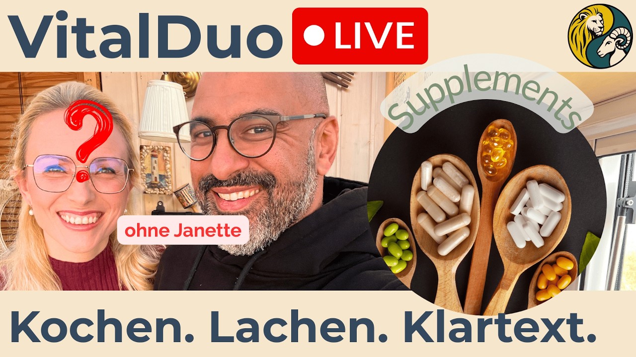 Nahrungsergänzungsmittel ja oder nein? LIVE – Lachen & Klartext | VitalDuo