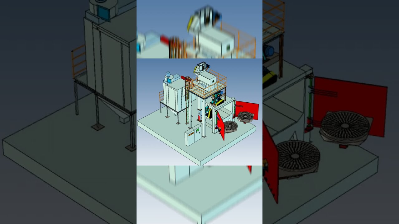 Double Door Swing Table Shot Blasting Machine | From Fabrication to Delivery to Working💥