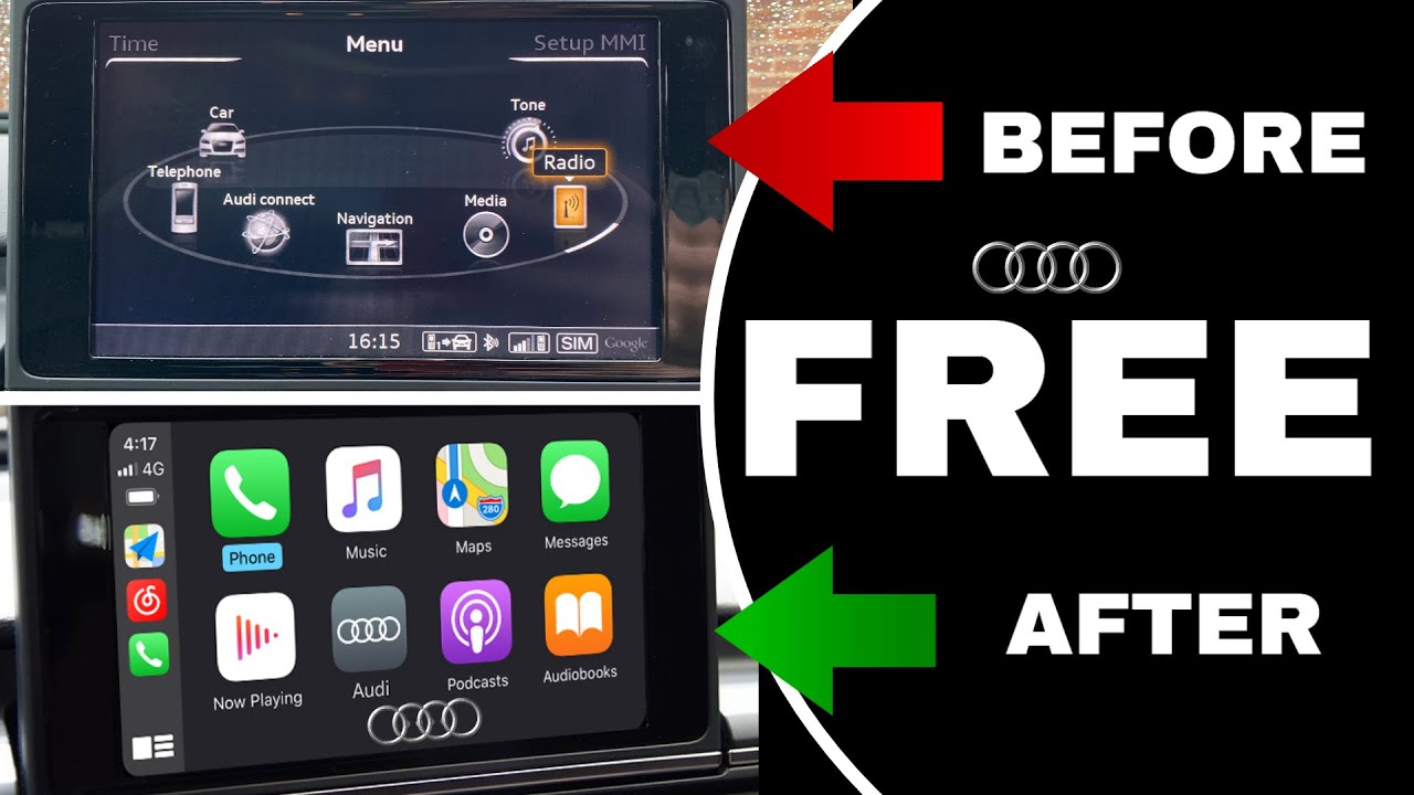 КАК ПОЛУЧИТЬ CARPLAY ДЛЯ AUDI A6 И A7 БЕСПЛАТНО