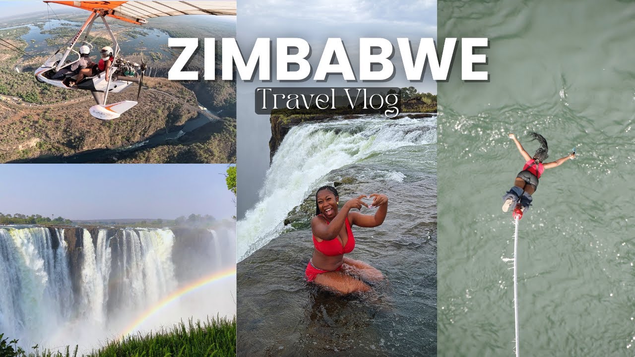 I went viral! Zimbabwe Travel Vlog | Victoria Falls, Devils Pool, Bungee Jumping & more