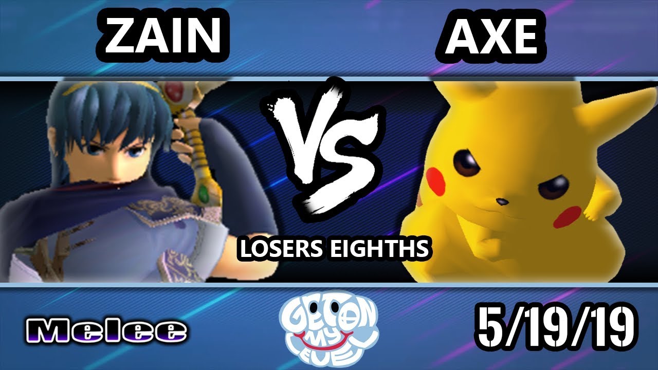 GOML 2019 SSBM - Tempo | Axe (Pikachu) Vs PG | Zain (Marth) Smash Melee Tournament Losers Eighths