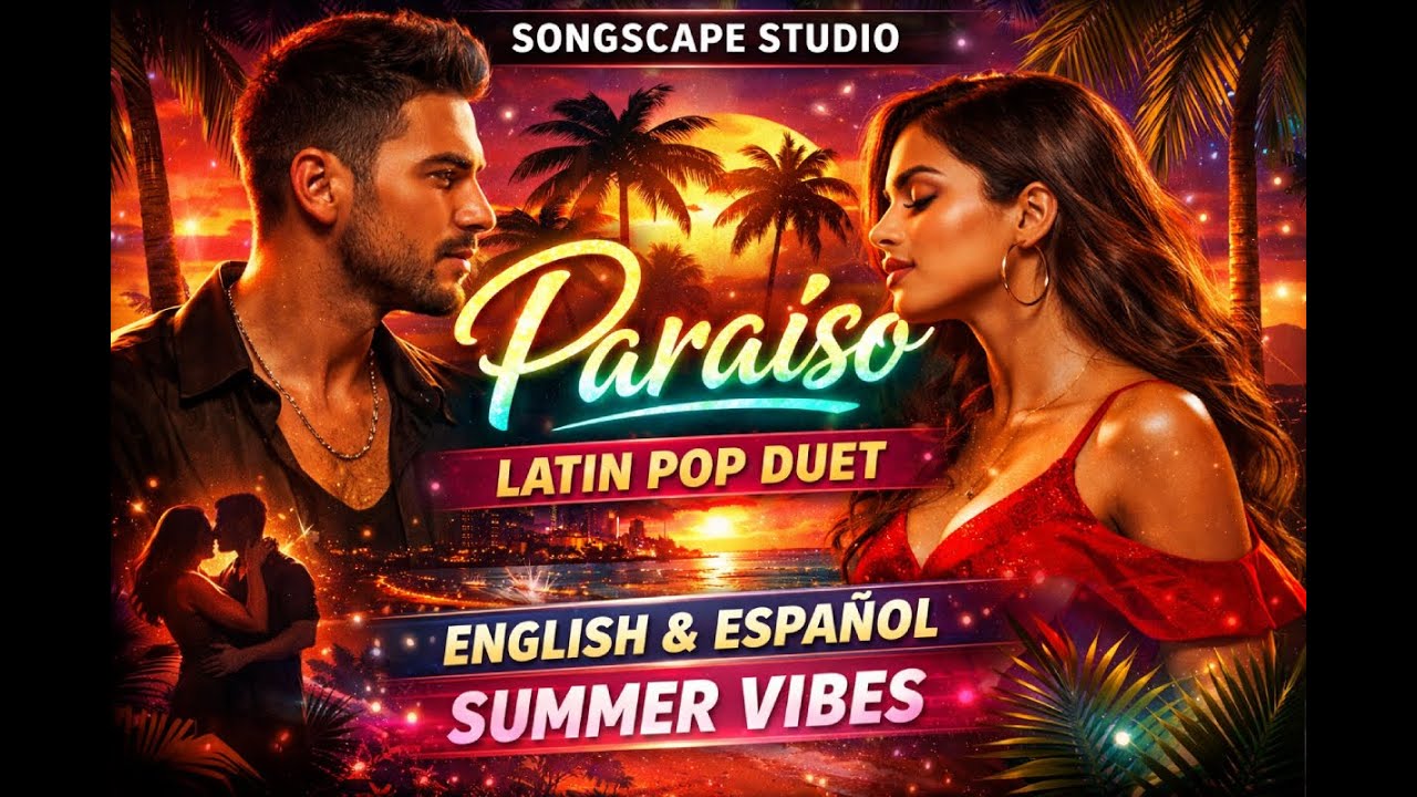 Paraíso – Latin Pop Duet | Bilingual English Spanish Dance Song | Summer Vibes