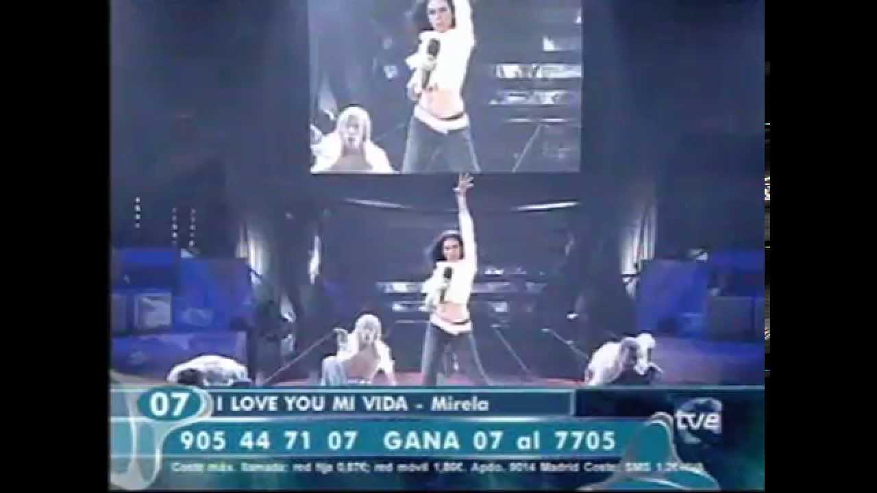Mirela - I Love You Mi Vida (audio directo mejorado · Misión Eurovisión)