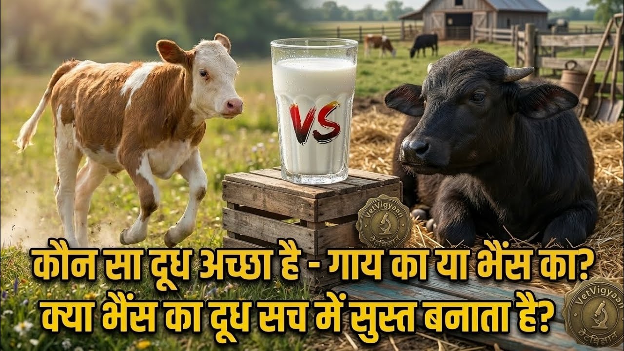 भैंस का दूध या गाय का दूध: आपके लिए कौन सा BEST है? | Veterinary Science Facts