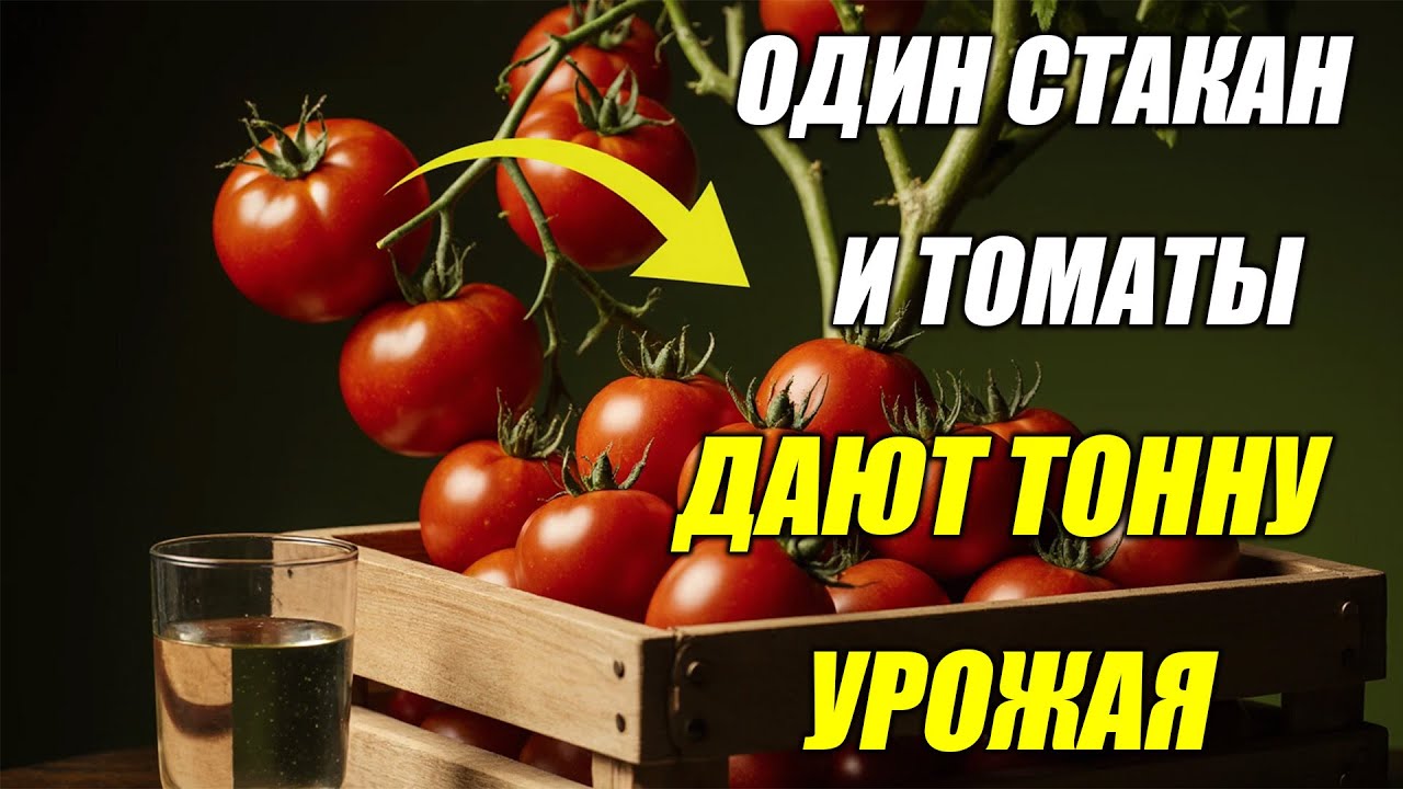 Вы ахнете!Один стакан — и с куста ведро помидор!Секрет бабушки, который навсегда изменит ваш урожай!